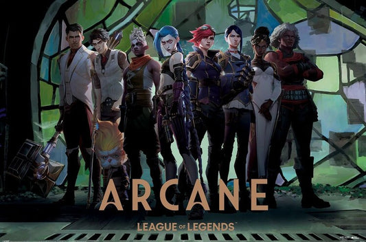 Arcane - Characters in Zaun Arcade Poster, Plakat, 91.5 × 61 cm