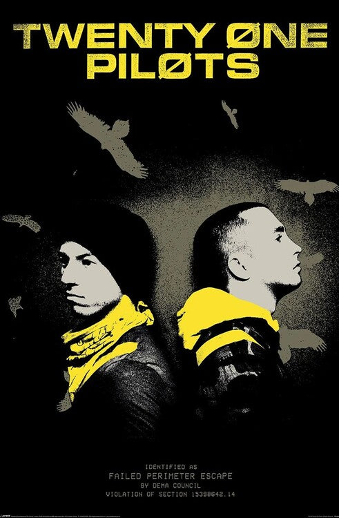 Twenty One Pilots - Trench Vultures Poster, Plakat, 61 × 91.5 cm