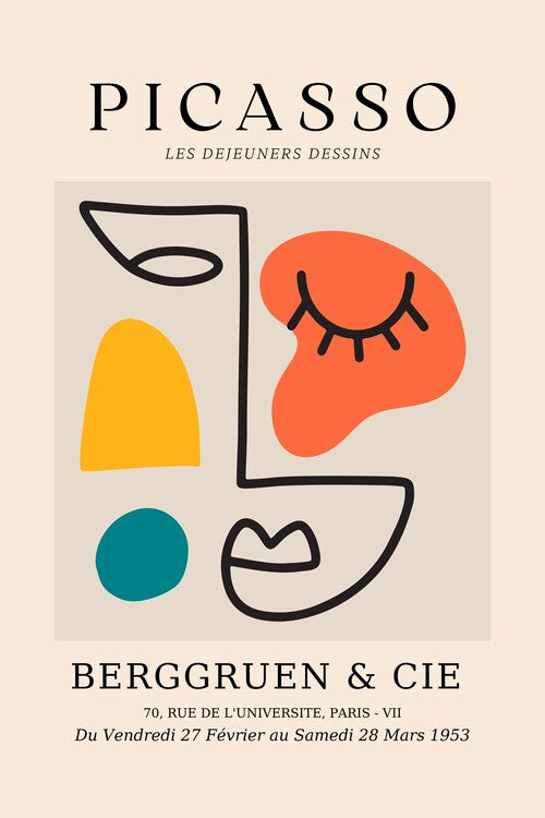 Leinwand Poster, Bilder PICASSO, 60 × 90 cm