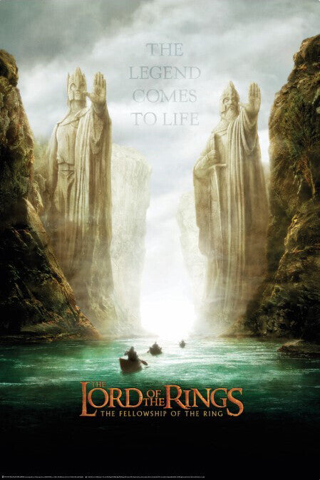 The Lord of the Rings  - Argonath Poster, Plakat, 61 × 91.5 cm