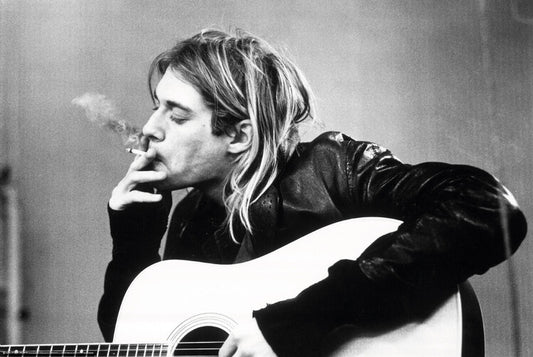 Famous Photo of Kurt Cobain, Nirvana Poster, Plakat, 120 × 80 cm