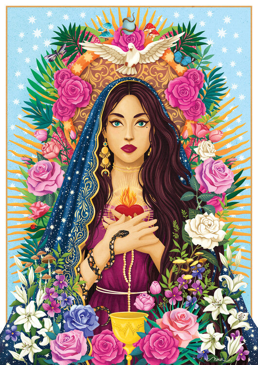 Leinwand Poster, Bilder Mother Mary, Nour Tohme, 65 × 90 cm