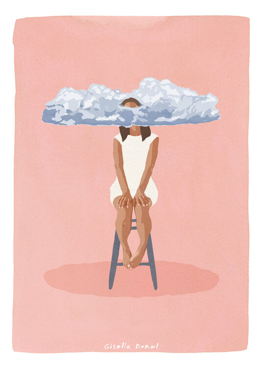 Leinwand Poster, Bilder Pink Meditation, Giselle Dekel, 65 × 90 cm