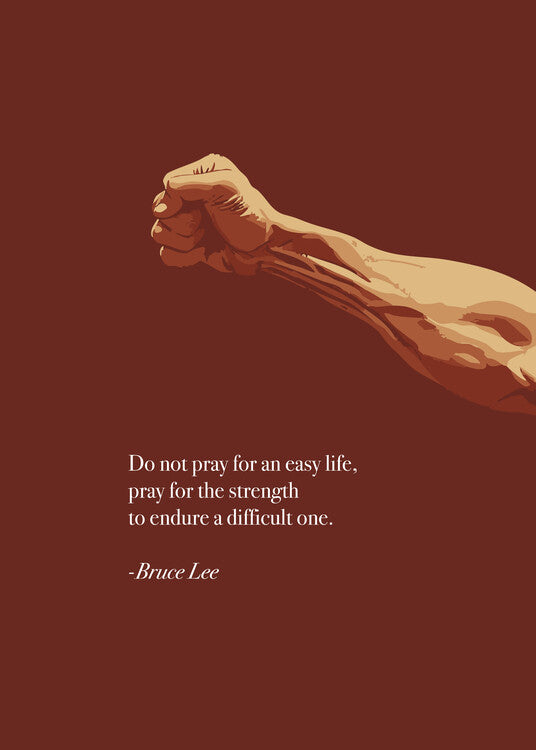 Leinwand Poster, Bilder Bruce Lee Quote, Andreas Magnusson, 65 × 90 cm
