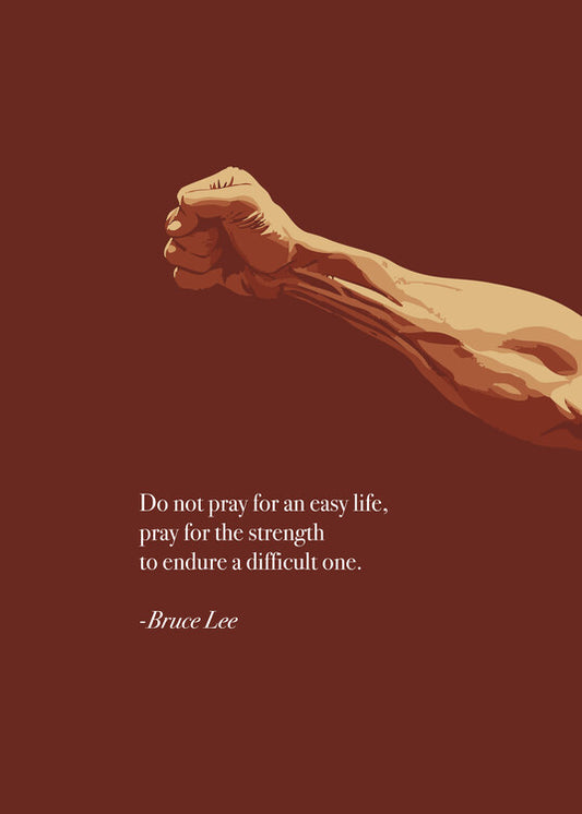 Leinwand Poster, Bilder Bruce Lee Quote, Andreas Magnusson, 65 × 90 cm