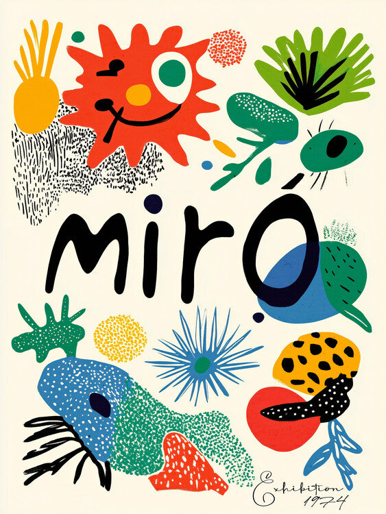 Leinwand Poster, Bilder Miró 1, Treechild, 60 × 80 cm