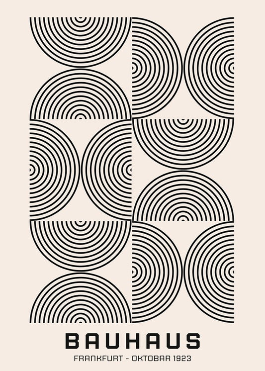 Leinwand Poster, Bilder Bauhaus Print 13, 65 × 90 cm