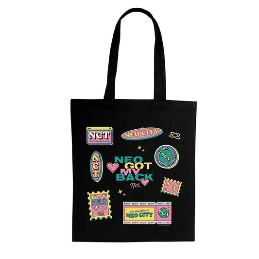 Tasche NCT - Badges, 100% Baumwolle