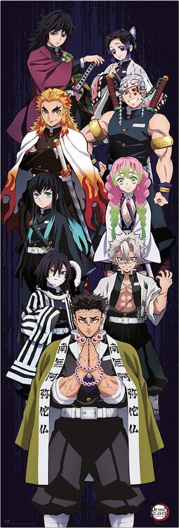 Demon Slayer Poster, Plakat, 53 × 158 cm