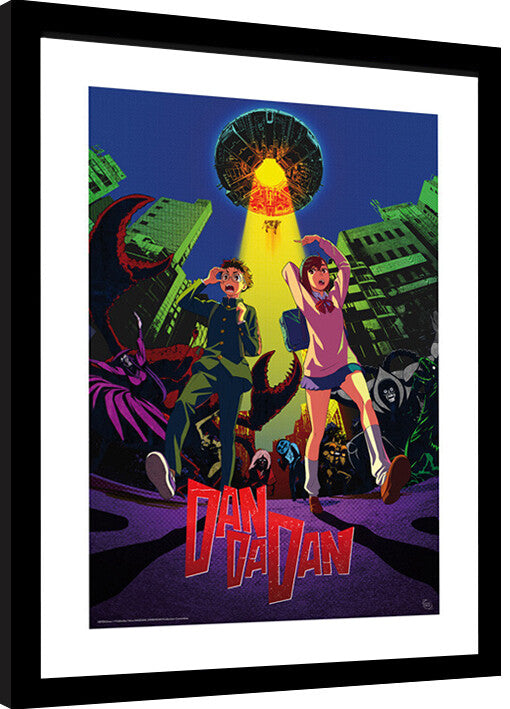 Dan Da Dan - Cow Abduction Gerahmte Poster, Bilder, 34 × 44.2 cm