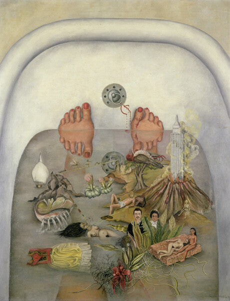 Leinwand Poster, Bilder What the water gave me, 1938, Frida Kahlo, 70 × 90 cm