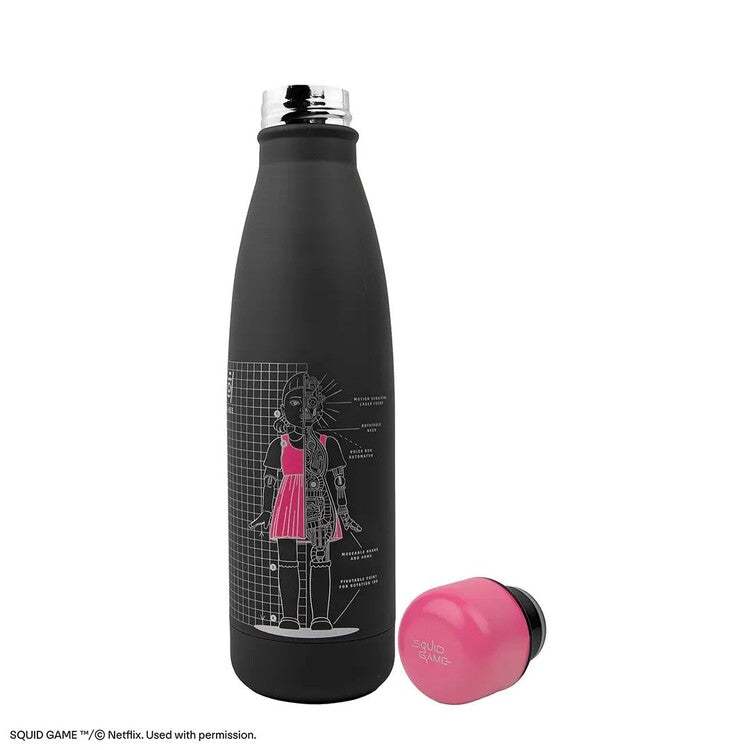 Flasche Squid Game - Young-Hee Blueprint Black, 0,5 l