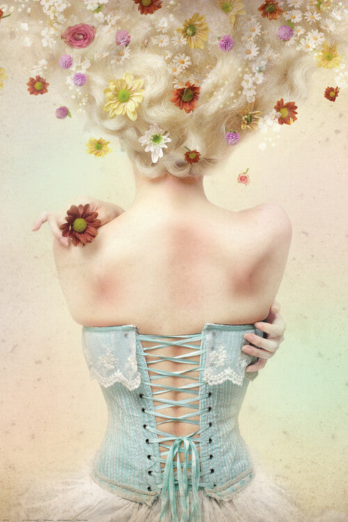 Girl of the Flower Garden Poster, Plakat, 61 × 91.5 cm