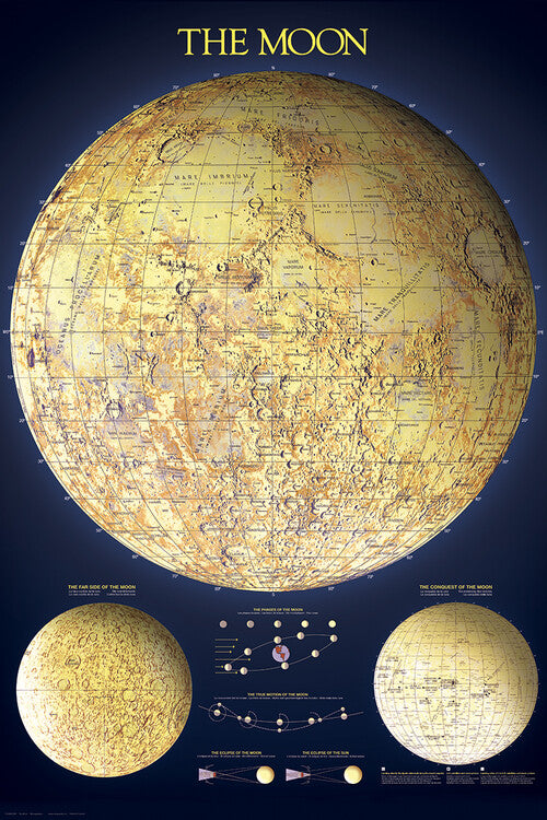 Der Mond Poster, Plakat, 61 × 91.5 cm