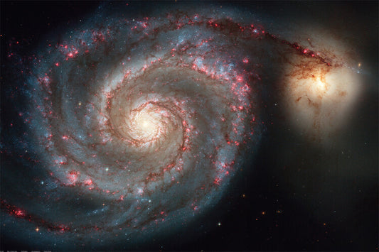 Whirlpool-Galaxie (M51) - NASA-Aufnahme Poster, Plakat, 91.5 × 61 cm