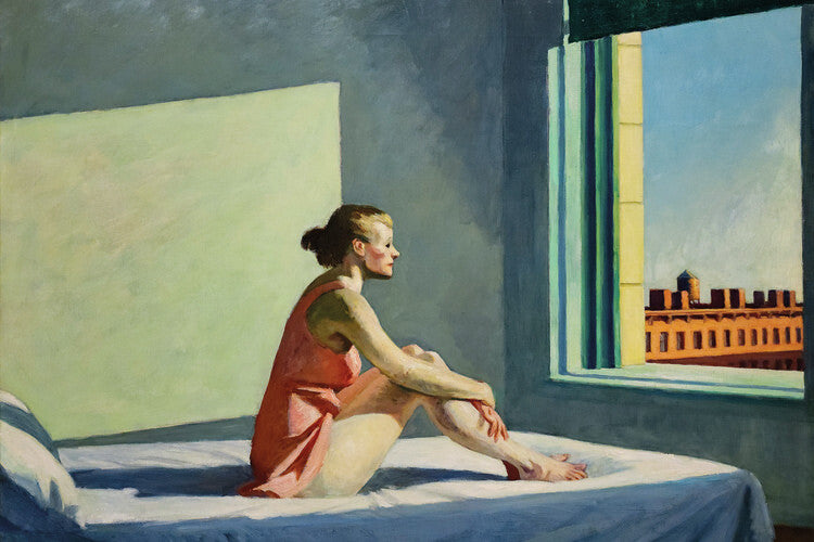 Morning Sun (1952), Edward Hopper Poster, Plakat, 40 × 26.7 cm