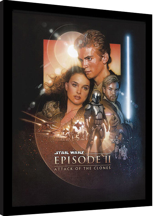 Star Wars - Episode II Gerahmte Poster, Bilder, 34.3 x 44.5 cm