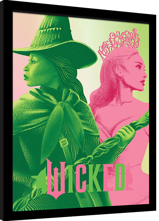 Wicked - Elphaba & Glinda Gerahmte Poster, Bilder, 34.3 x 44.5 cm