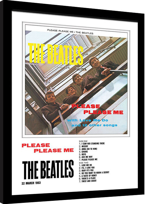 The Beatles - Please Please Me Gerahmte Poster, Bilder, 34.3 x 44.5 cm