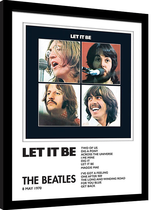 The Beatles - Let It Be Gerahmte Poster, Bilder, 34.3 x 44.5 cm