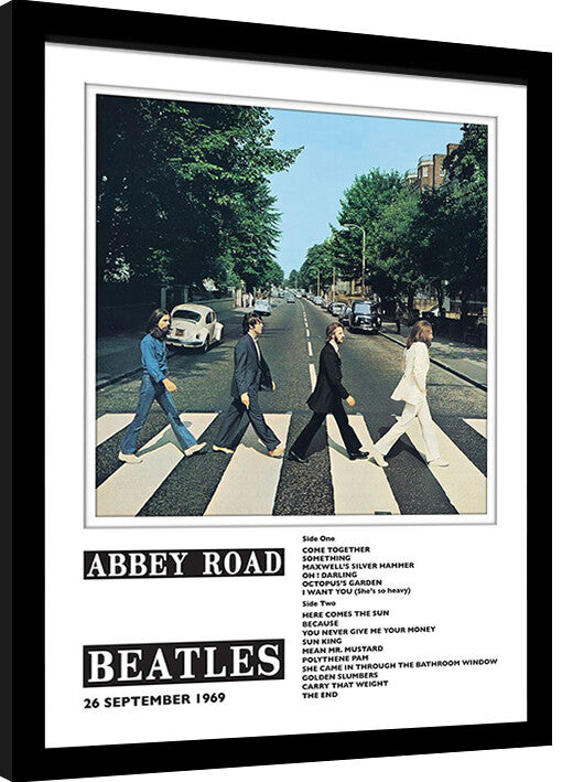 The Beatles - Abbey Road Gerahmte Poster, Bilder, 34.3 x 44.5 cm