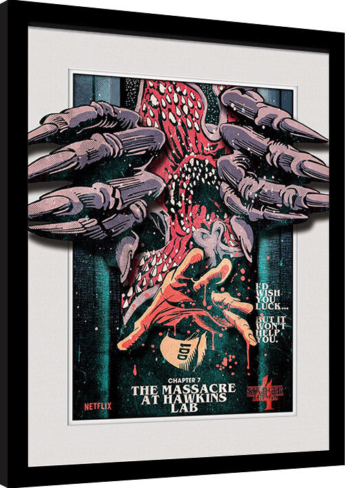 Stranger Things - Chapter 7 Gerahmte Poster, Bilder, 34.3 x 44.5 cm
