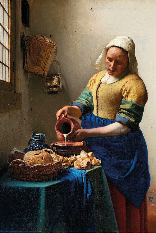 The Milkmaid (1658), Jan Vermeer Poster, Plakat, 61 × 91.5 cm