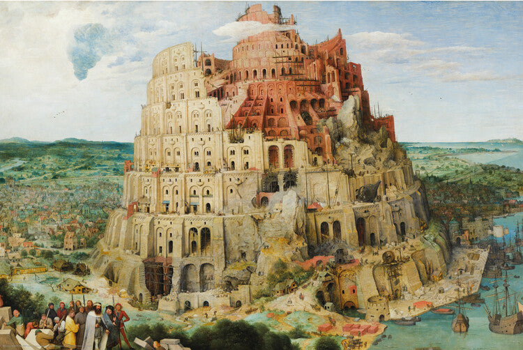 Tower of Babel, Pieter Bruegel Poster, Plakat, 91.5 × 61 cm