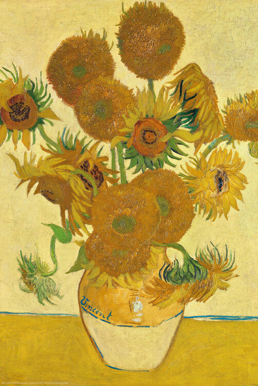 Sunflowers, Vincent van Gogh Poster, Plakat, 61 × 91.5 cm