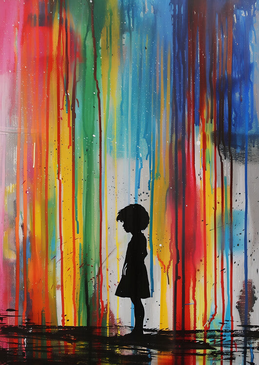 Leinwand Poster, Bilder Banksy inspired street art, 65 × 90 cm