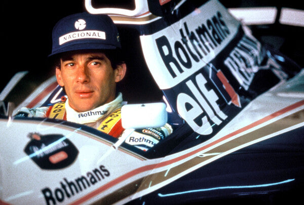 Leinwand Poster, Bilder Ayrton Senna, 1994, 80 × 55 cm