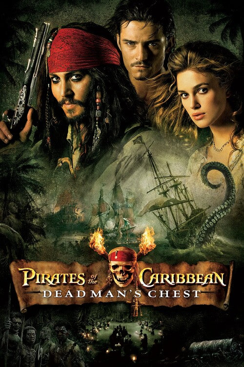 Pirates of the Caribbean Dead Man's Chest (2006) Poster, Plakat, 26.7 × 40 cm
