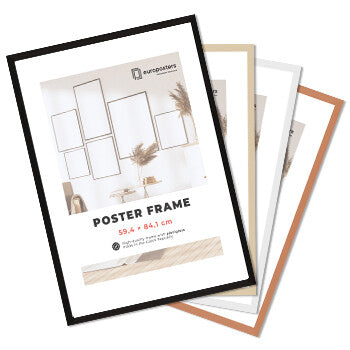 Rahmen für Poster 59,4×84,1 cm, Schwarz – Holz