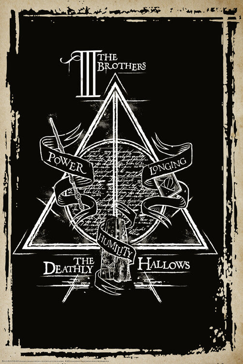 Harry Potter - Symbol der Heiligtümer des Todes Poster, Plakat, 61 × 91.5 cm