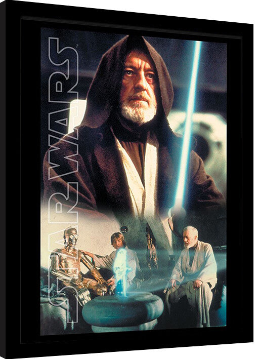 Star Wars - Obi Key Art Gerahmte Poster, Bilder, 34.3 x 44.5 cm