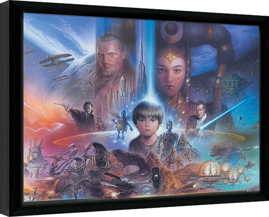 Star Wars - Episode I Art Gerahmte Poster, Bilder, 44.5 x 34.3 cm