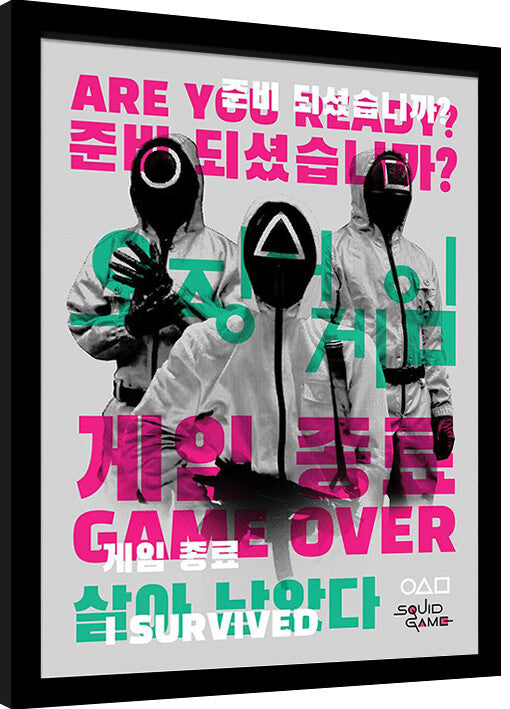Squid Game 2 - I Survived Gerahmte Poster, Bilder, 34.3 x 44.5 cm