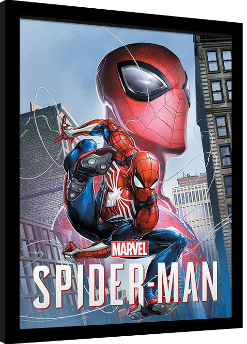 Spider-Man - Poster Gerahmte Poster, Bilder, 34.3 x 44.5 cm