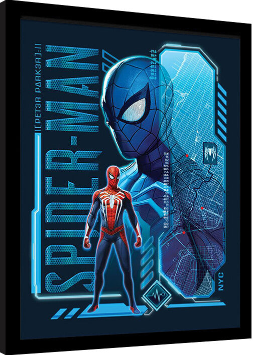 Spider-Man - Peter Parker Gerahmte Poster, Bilder, 34.3 x 44.5 cm