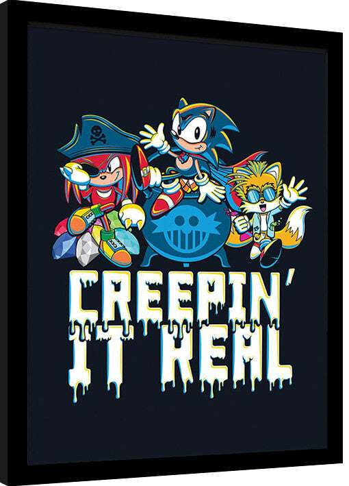 Sonic the Hedgehog - Creepin' It Rolld Gerahmte Poster, Bilder, 34.3 x 44.5 cm