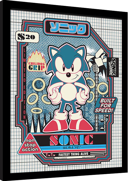 Sonic the Hedgehog - Build for Speed Gerahmte Poster, Bilder, 34.3 x 44.5 cm