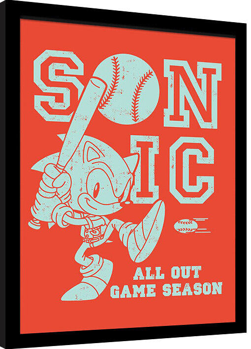 Sonic the Hedgehog - All Out Game Season Gerahmte Poster, Bilder, 34.3 x 44.5 cm