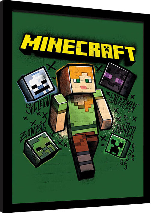 Minecraft - Alex Gerahmte Poster, Bilder, 34.3 x 44.5 cm