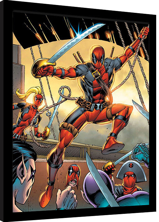 Deadpool - Sword Gerahmte Poster, Bilder, 34.3 x 44.5 cm