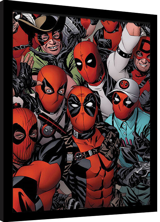 Deadpool - Selfie Gerahmte Poster, Bilder, 34.3 x 44.5 cm