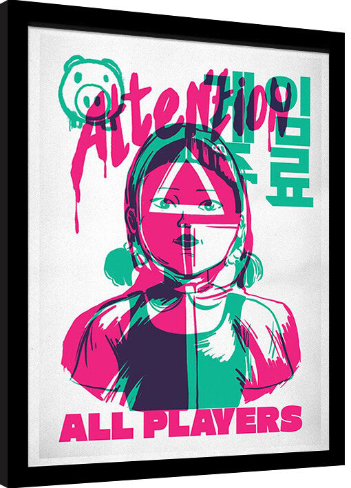 Squid Game 2 - All Players Gerahmte Poster, Bilder, 34.3 x 44.5 cm
