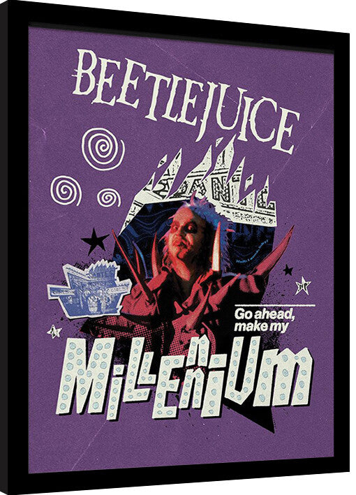 Beetlejuice - Make My Millenium Gerahmte Poster, Bilder, 34.3 x 44.5 cm