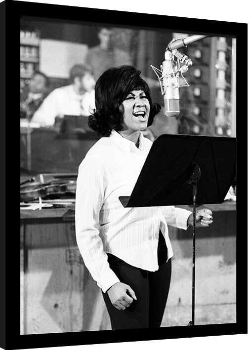 Aretha Franklin - Photo Gerahmte Poster, Bilder, 34.3 x 44.5 cm