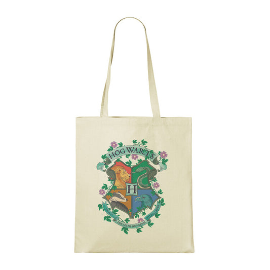 Tasche Harry Potter - Colourful Hogwarts Crest, 100% Baumwolle