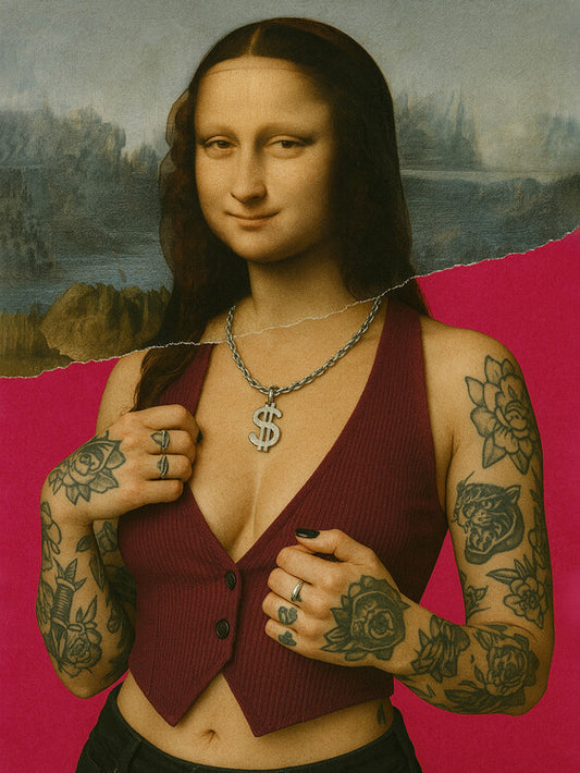 Leinwand Poster, Bilder Tattoo Mona, 60 × 80 cm
